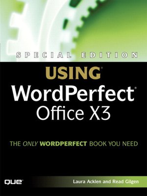 cover image of Using WordPerfect Office X3